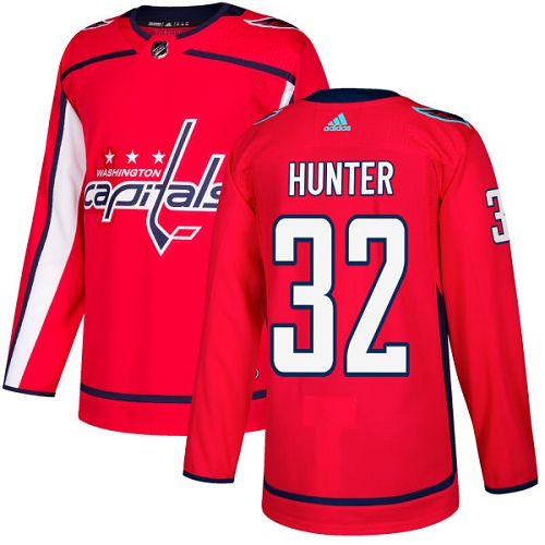 Adidas Men Washington Capitals #32 Dale Hunter Red Home Authentic Stitched NHL Jersey